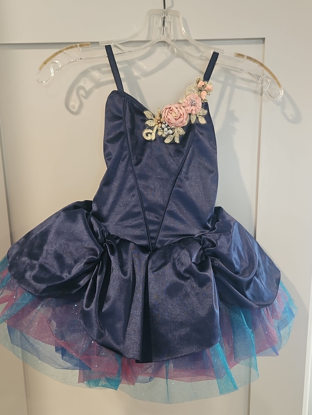 Revolution Navy and Pink Floral Tulle Costume Dress